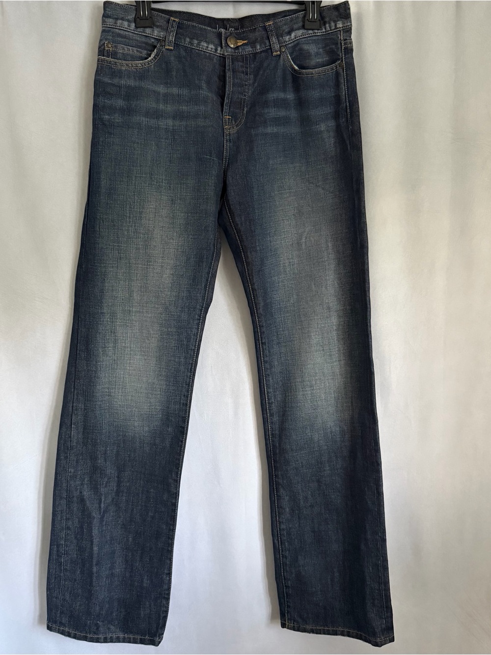 Vtg London Jeans Womens 6 30x32 Medium Wash Mid Rise Straight Distressed Denim - Picture 2 of 12